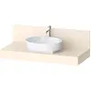 Image de Console Balcoon Duravit rectangulaire, 1 découpe au centre , 1200x550x370mm, BA90580IDID0000