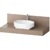 Image de Console Balcoon Duravit rectangulaire, 1 découpe au centre , 1200x550x370mm, BA90580IFIF0000