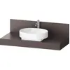 Image de Console Balcoon Duravit rectangulaire, 1 découpe au centre , 1200x550x370mm, BA90580IGIG0000