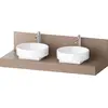 Image de Console Balcoon Duravit rectangulaire, 2 découpes des deux côtés , 1400x550x370mm, BA90610IFIF0000