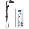 Image de GROHE Vitalio Start System 250 Colonne de Douche avec Inverseur Manuel, Douche de Tête Ronde 25cm 2 jets, Douchette Ronde 11cm 2 jets, Flexible 1.5m, Economie d'Eau, Noir Mat, 266802431 en occasion ou reconditionné