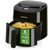 Image de GOURMETmaxx Friteuse à air chaud 4,5L 1400 W | Avec 8 programmes différents, idéale pour rôtir, griller, griller, etc. | Préparation particulièrement pauvre en graisse et douce | Minuterie en occasion ou reconditionné