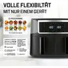 Image de GOURMETmaxx Friteuse à air chaud à double chambre 2 x 4 L - Touch, Minuterie, 10 programmes