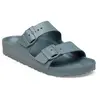 Image de Birkenstock, sandales pour hommes, modèle ARIZONA EVA, référence 1031295, couleur gris basal (largeur standard). Couleur : gris/argent. Pour hommes. Taille : 41