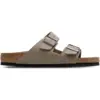 Image de Birkenstock Arizona Homme - Tongues et Sandales, Gris - Taille 44 - Nubuck