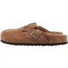 Image de Sabots Birkenstock Boston Suede Leather "Taupe" pour Uni