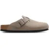 Image de Birkenstock Boston Femme - Tongues et Sandales, Beige - Taille 39 - Nubuck