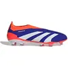 Image de Adidas Predator Elite, modèle sans lacets, coloris bleu clair, blanc nuageux et rouge solaire - pointure EU 42