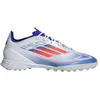 Image de adidas F50 Pro Turf, couleur : blanc nuageux, rouge solaire, bleu clair. Pointure : 44 (Europe)