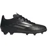 Image de Adidas F50 League, chaussures de football pour terrains multiples, couleur noire, détails argentés et dorés (taille enfant/adolescent), pointure européenne 34