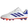 Image de Adidas Copa Pure 2 Club FxG, chaussures de football junior, blanches et bleues, taille 33,5