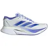 Image de adidas Adizero Boston 12, coloris Cloud White, Lucid Blue et Cobalt Blue (pour femmes) - Taille EU 42