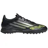 Image de adidas F50 League Turf, couleur : noir, détails : argent métallisé et jaune citron, taille : 48 (Europe)
