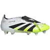 Image de Adidas Predator Elite, languette repliable, crampons SG, coloris : blanc nuageux, noir intense, jaune citron - Pointure : 40 2/3 (EU)