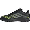 Image de Chaussure de football Adidas F50 Club TF pour enfants, noire et verte, taille 35
