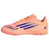 Image de Chaussures de football Adidas JI0040 F50 Club TF pour enfants, modèle Kinder, couleurs orange et bleu, taille 33