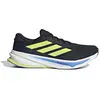 Image de Adidas Supernova Rise 2, chaussures de course, couleur noire, avec des accents vert citron et bleu, taille européenne 46 / taille britannique