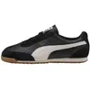 Image de Puma Sportstyle Arizona : baskets basses rétro en cuir - Noir/Blanc cassé