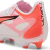 Image de Puma Ultra 5 Pro FG/AG Chaussures de football unisexes blanc noir rouge vif Gr 40