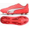 Image de Chaussures de foot Puma King Pro FG/AG "Glowing Red-White-Red Fire" pour Homme