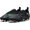 Image de Puma Future 8 Play FG/AG Jr Chaussures de football enfants noir argent fluo vert Gr 38