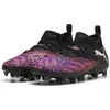 Image de Puma Future 8 Match FG/AG Jr Chaussures de football enfants noir blanc rouge vif Gr 29