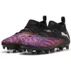 Image de Puma Future 8 Match FG/AG Jr Chaussures de football enfants noir blanc rouge vif Gr 32