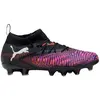 Image de Puma Future 8 Match FG/AG Jr Chaussures de football enfants noir blanc rouge vif Gr 34