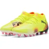 Image de Puma Future 8 Ultimate AG Chaussure de football unisexe jaune fluo noir rose Gr 40,5
