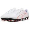 Image de Chaussures de football Puma Vitoria FG/AG - blanc/rouge - adulte taille 42