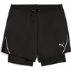 Image de Puma M RUN ULTRAWEAVE 2IN1 5' SHORT - noir, Taille:S