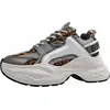 Image de Buffalo Yuno One : chaussures de sport à lacets, couleur gris, style décontracté