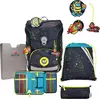 Image de DerDieDas sac d'école ErgoFlex Easy Exklusiv LED Schulranzenset 5 pièces Crazy noir