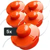 Image de NEMAXX® FS1 Tap & Go Tête à fil semi-auto double pour débroussailleuse M10x1,25 gauche 2mm Ø380mm Orange 5 pièces