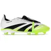 Image de Adidas Predator League, languette repliable, crampons FG/MG, couleur : blanc nuageux, noir intense, jaune citron - Pointure : 38 (EU)