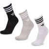 Image de Adidas Mid Cut Crew 3 Pack Unisexe - Chaussettes, Gris - Taille 40-42