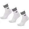 Image de Adidas Mid Cut Crew 3 Pack Unisexe - Chaussettes, Blanc - Taille 37-39