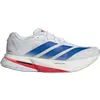Image de Adidas W's Adizero Boston 13, chaussures de course pour femmes, coloris : blanc/bleu royal/gris foncé, taille : 8,5 US