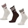 Image de Adidas Mid Cut Crew 3 Pack Unisexe - Chaussettes, Blanc - Taille 37-39
