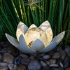 Image de Fleur de lotus solaire LED - env. 25 x 11 cm - Lampe de décoration de jardin