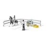 Image de Coffret jeu de voltige Schleich Horse Club Kim's Vaulting Set 42799 Tom et chien Golden Retriever Multicolore - Neuf
