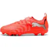Image de Chaussures de football Puma Future 9 Play Fg/ag Rb, pour jeunes, de couleur rouge et orange, pointure EU 18, pour enfants, rouge et orange, pointure EU 18