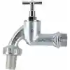 Image de Robinet en laiton 1/2" (chrome, pour tuyaux de 13mm)