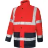 Image de Parka de travail LUMEN 4 en 1 Rouge/Marine L