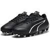 Image de Puma Vitoria Chaussures de football pour enfants FG/AG noir/blanc taille 34.5 gazon artificiel