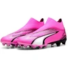 Image de Puma Chaussures de football Ultra Match+ Ll Fg-ag pour homme Rose-blanc-noir Rose