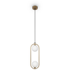 Image de Maytoni Ring Suspension, lampe à suspendre 2x G9 blanc laiton