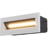 Image de Lampe d'escalier LED, applique murale, IP65, métal, blanc, L 13,7 cm