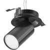 Image de Plafonnier, lampe encastrée, alu, noir, réglable