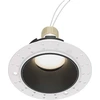Image de Luminaire encastré, aluminium,1 flamme, blanc noir, D 10,2 cm